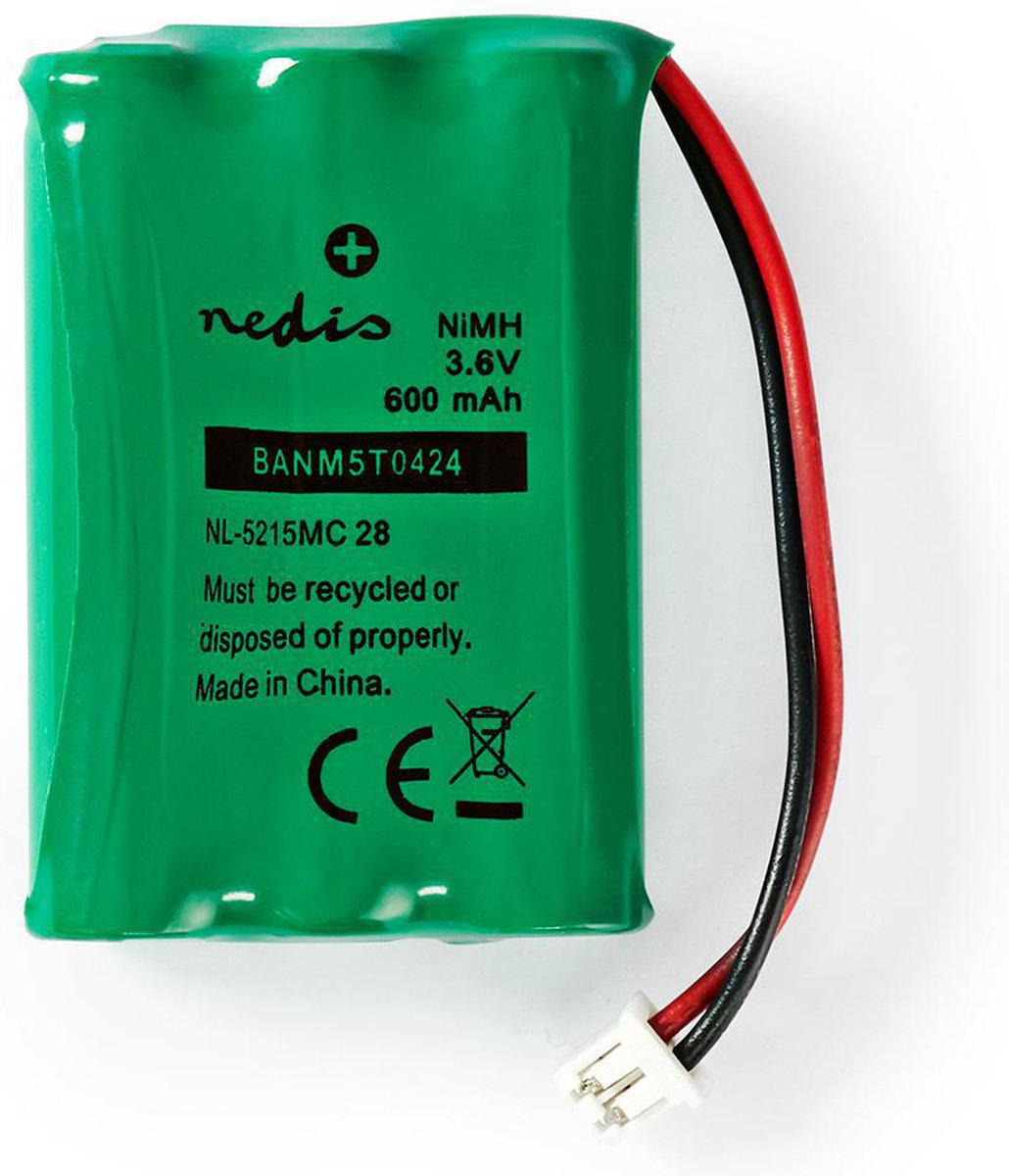 Nedis Oplaadbare Nimh-batterij - Banm5t0424 - Groen