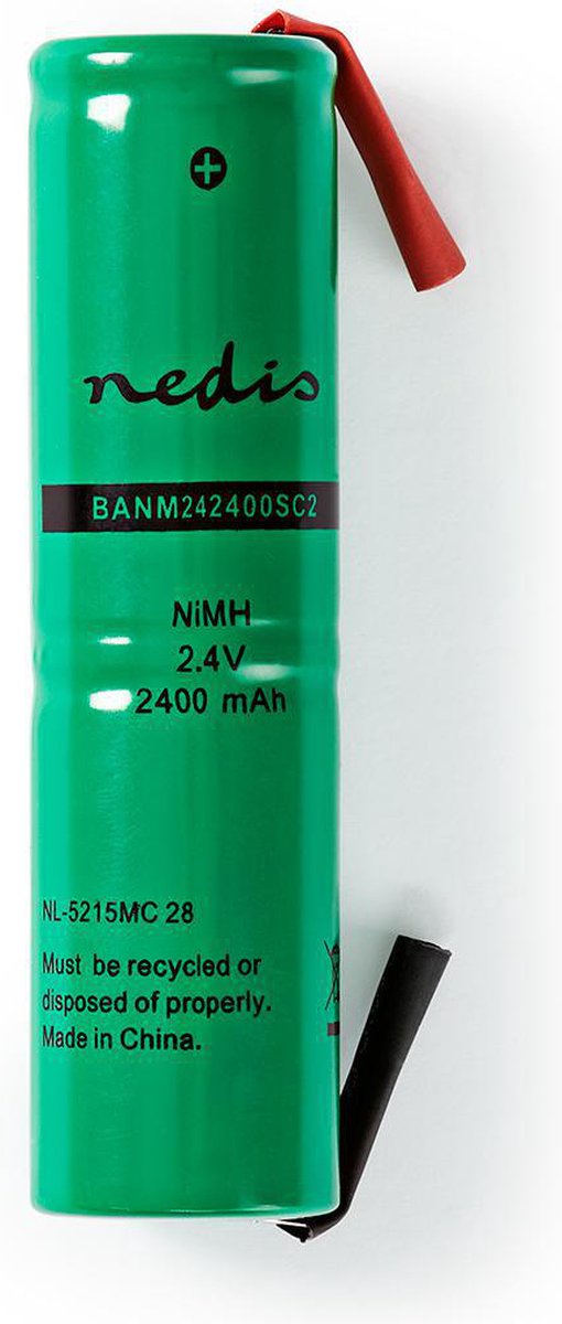 Nedis Oplaadbare Nimh-batterij - Banm242400sc2 - Groen