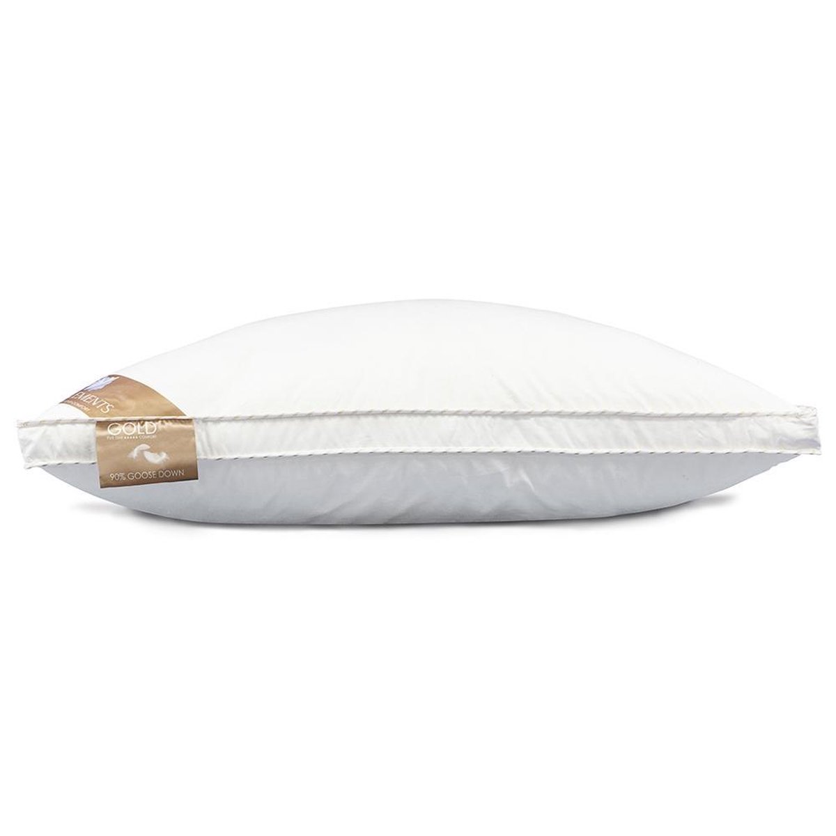 Heckett & Lane Box Hoofdkussen Gold 65% Ganzendons - 80x80cm