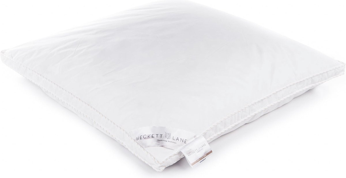 Heckett & Lane Box Hoofdkussen Gold 65% Ganzendons - 80x80cm