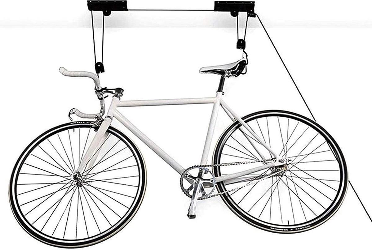 Fiets Ophangsysteem - Fietslift - Plafond - Tot 22 Kg - Zwart