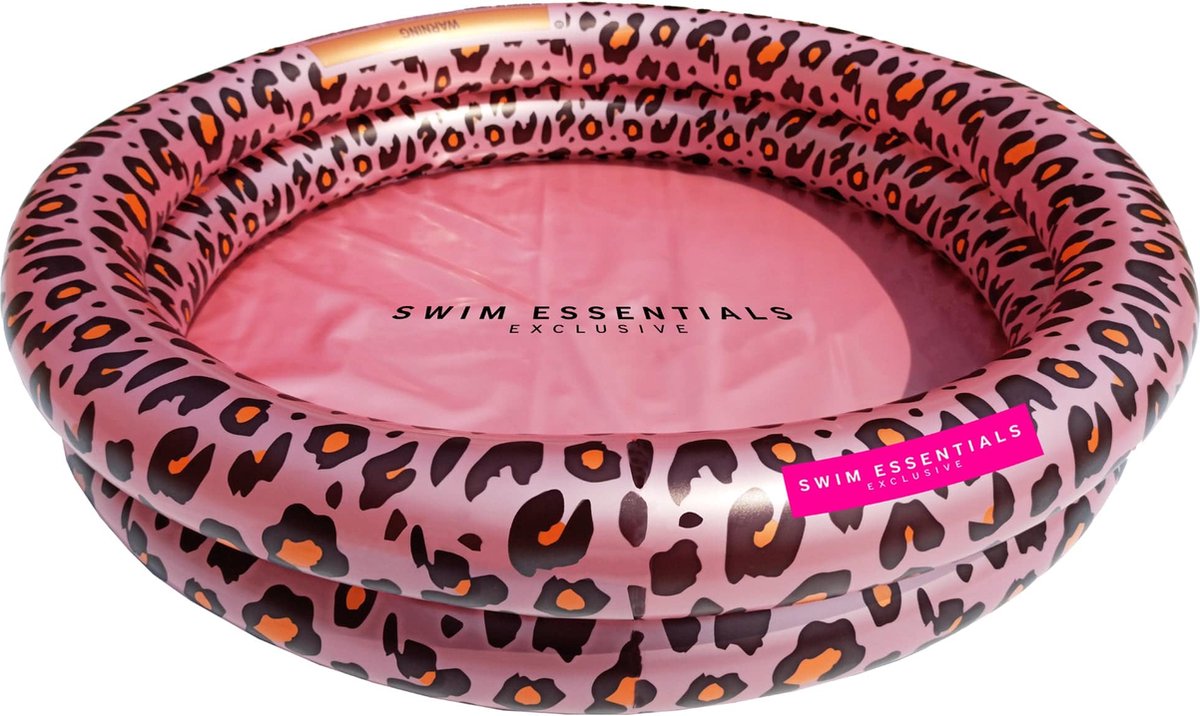 Swim Essentials Kinderzwembad Panterprint Rosé Goud 60 Cm