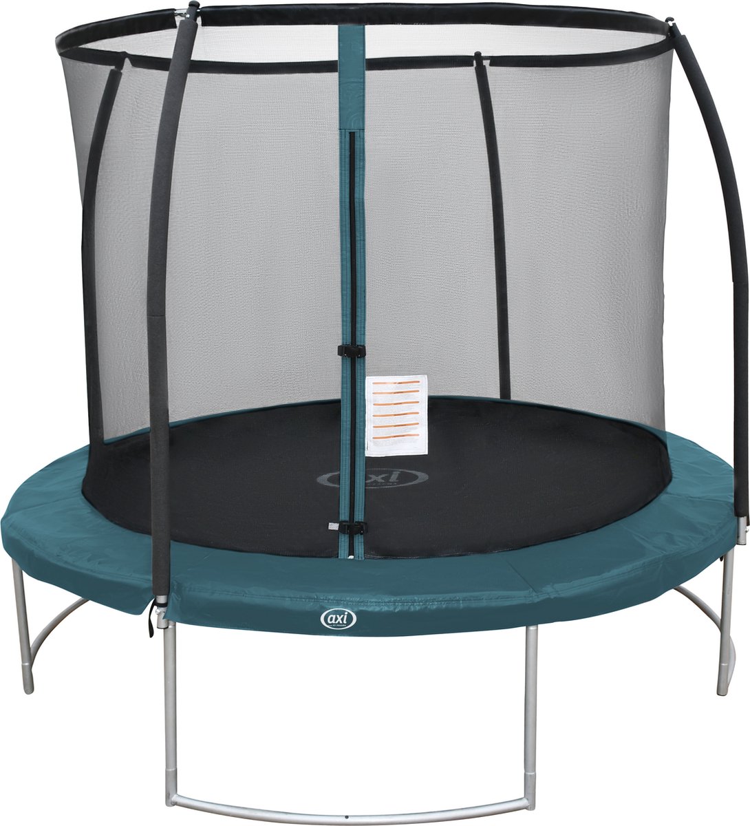 axi Boston Trampoline Met Veiligheidsnet Ø 244 Cm Groen Inground & Onground Op Palen