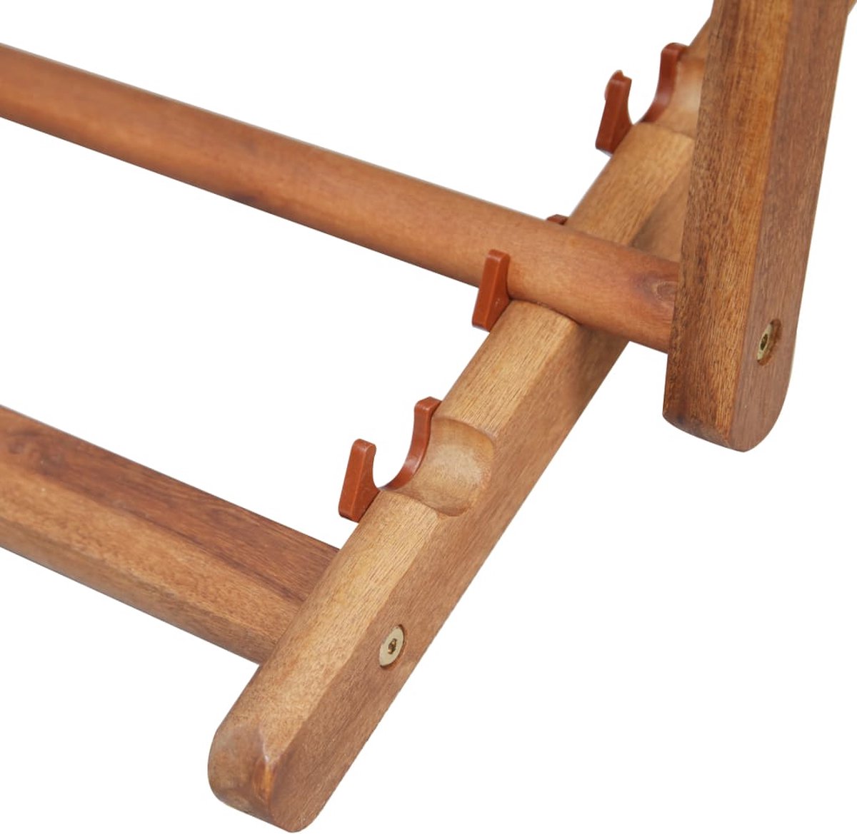 Vidaxl Strandstoel Inklapbaar Stof En Houten Frame - Blauw