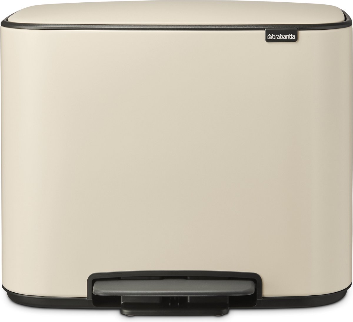 Brabantia Bo Pedaalemmer 11 + 23 Liter Met 2 Kunststof Binnenemmers - Soft - Beige