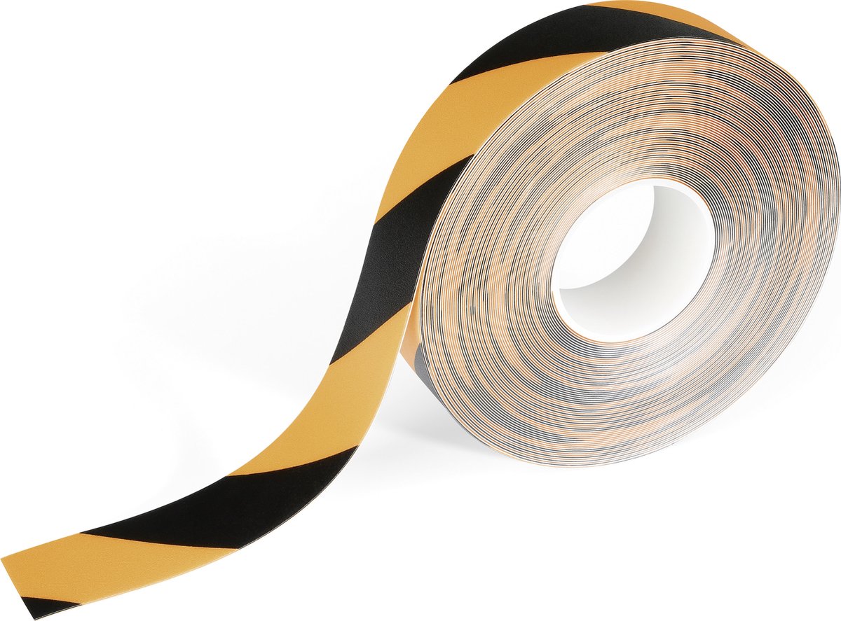 Huismerk Durable Duraline Vloer Markering Tape - 30 M - Geel/zwart