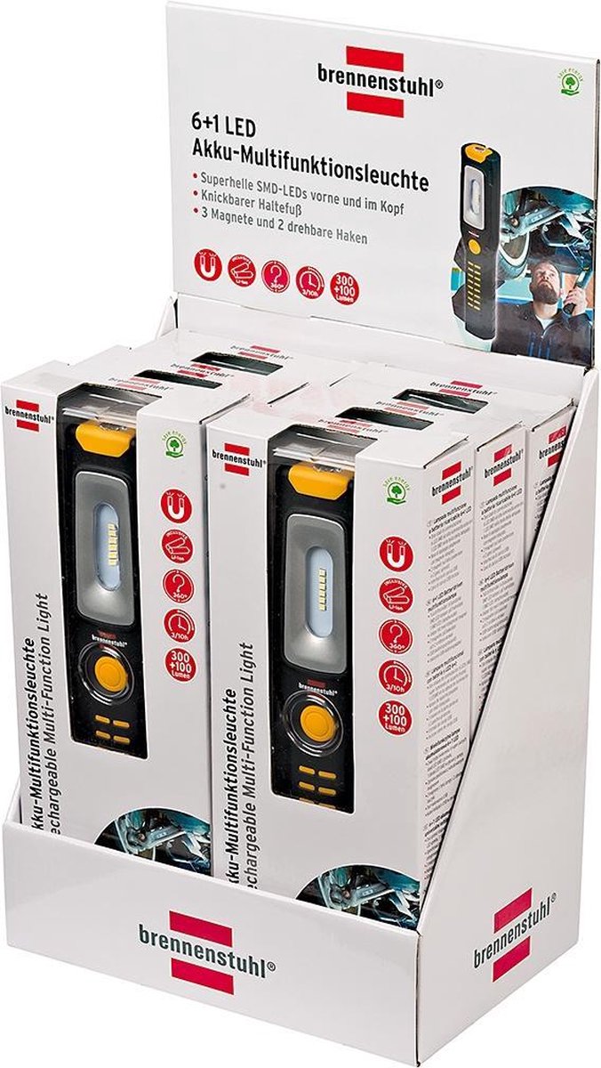 Brennenstuhl Draagbare Zaklamp 6 + 1 Multifunctionele Oplaadbare Led