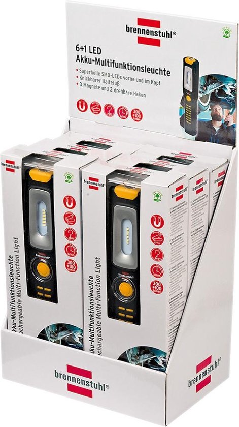 Brennenstuhl Draagbare Zaklamp 6 + 1 Multifunctionele Oplaadbare Led
