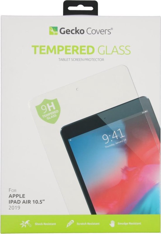 Gecko Covers Apple iPad Air (2019) en Pro 10.5 inch Screenprotector Glas