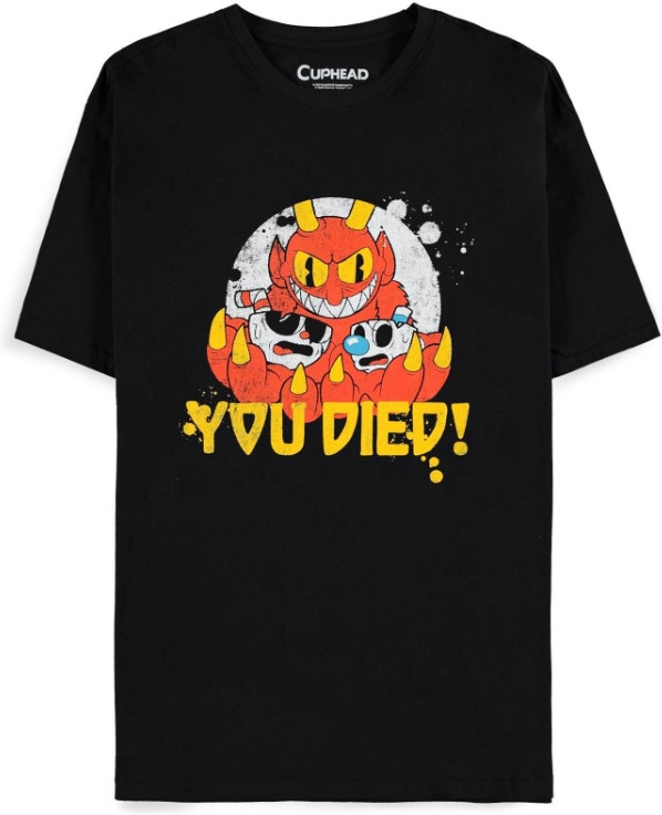 Difuzed Cuphead - You Died! Men's Short Sleeved T-shirt