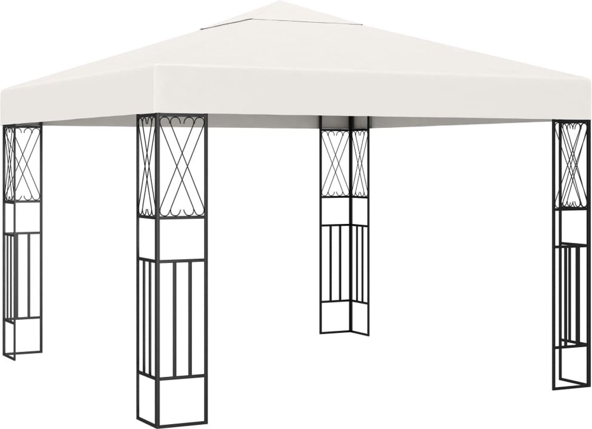 Vidaxl Prieel 3x3 M Stof Crème