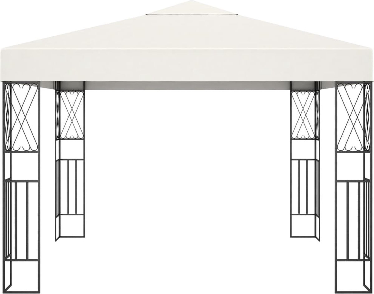 Vidaxl Prieel 3x3 M Stof Crème