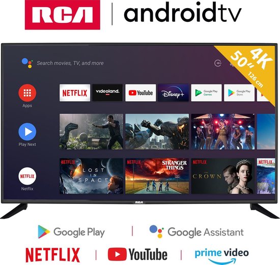 Rca Rs50u2 Android Smart 50 Inch 4k Uhd Led Tv - Zwart
