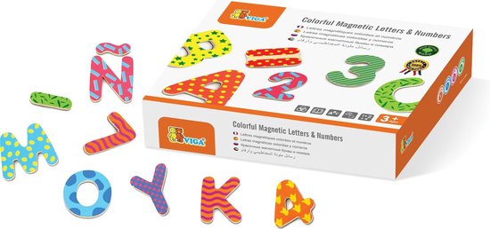 Viga Toys Magneetcijfers En Letters Junior 77 Stuks