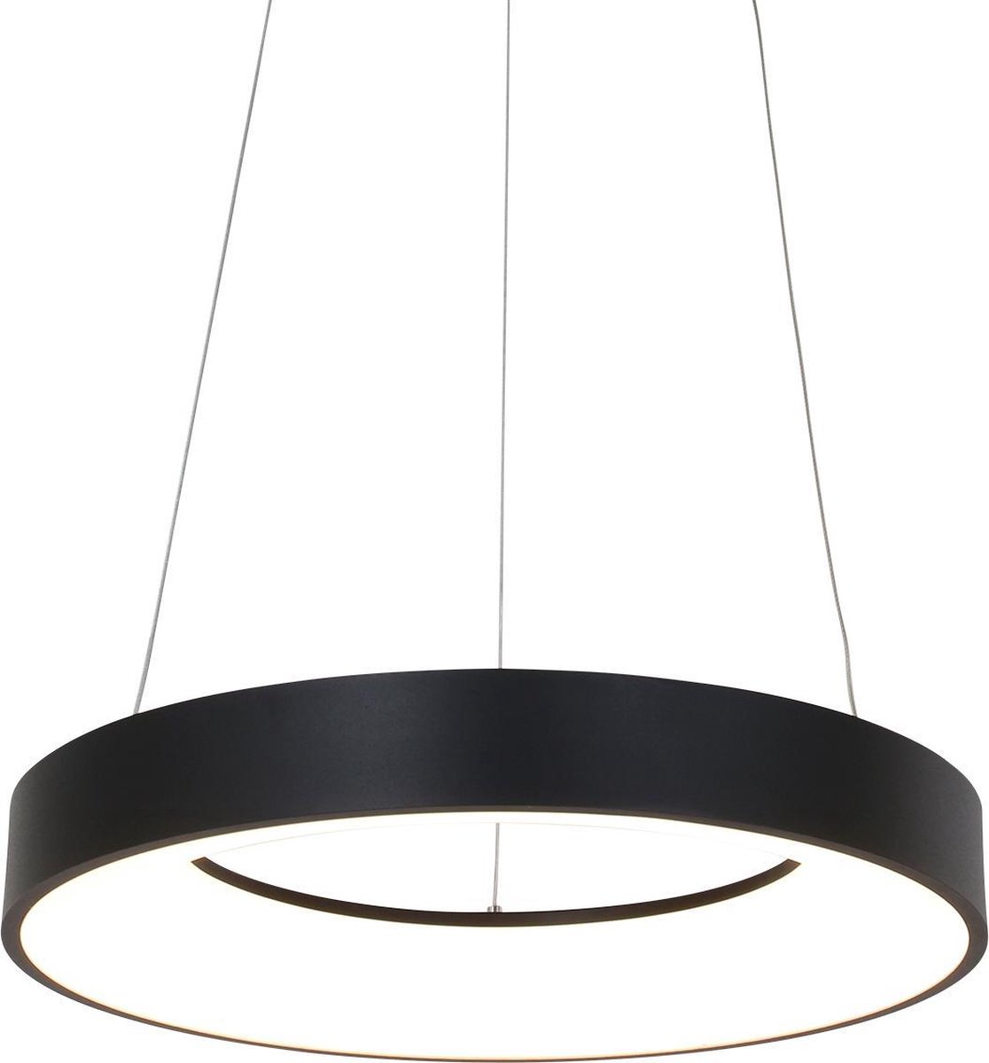 Steinhauer Hanglamp Ringlede Ø 48 Cm 40 Watt Led - Zwart