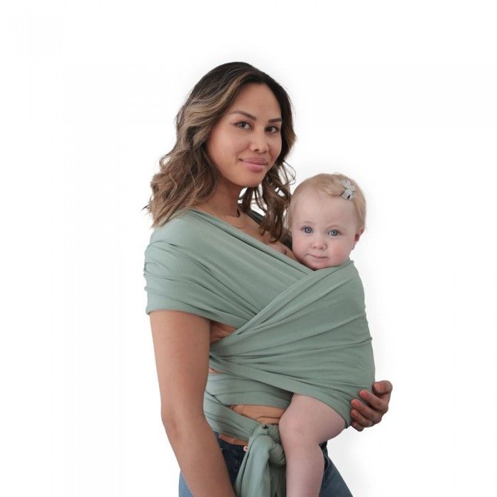 Mushie Draagdoek Carrier Wrap Roman Green