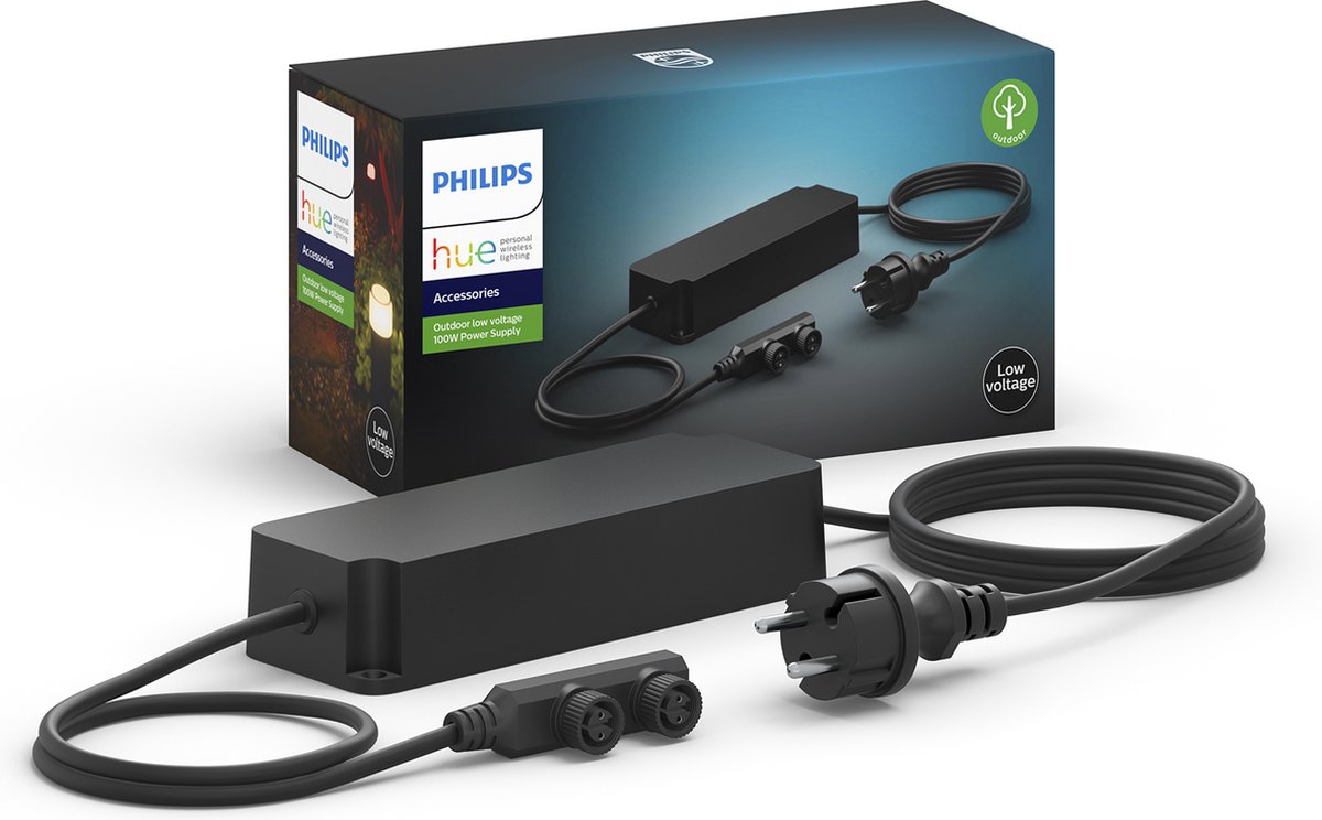 Philips PHILI HUE Voedingskabel voor buiten 100 W - Zwart