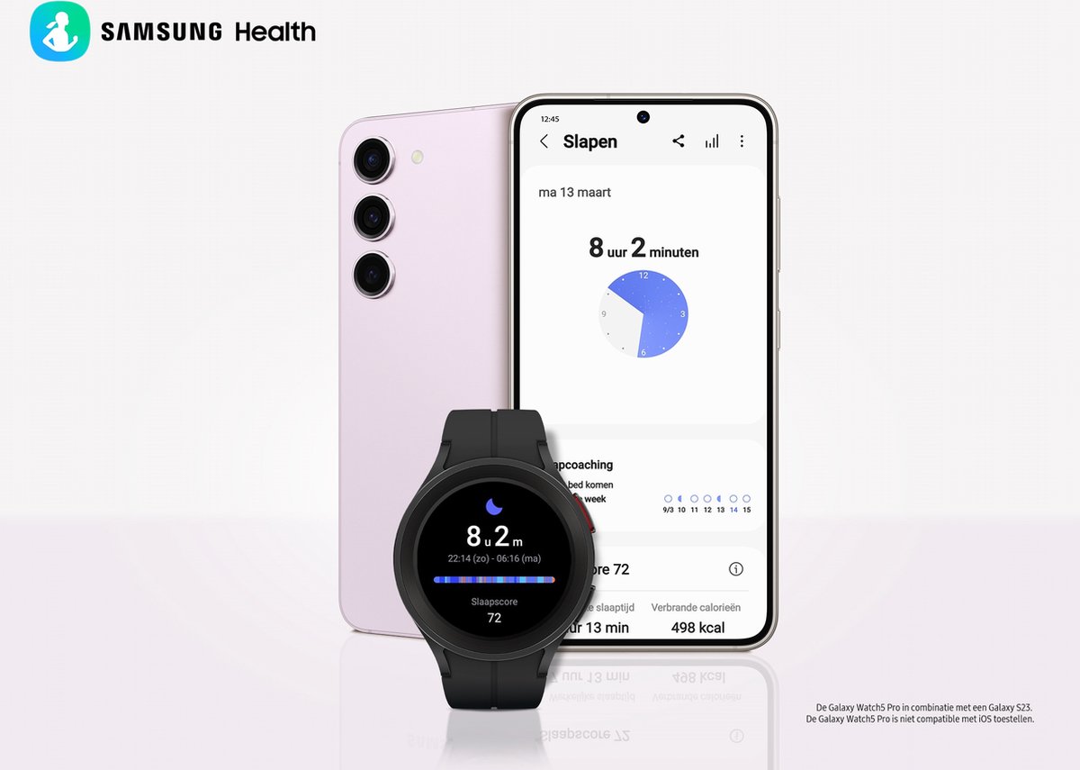 Samsung Galaxy Watch5 Pro 45mm - Zwart