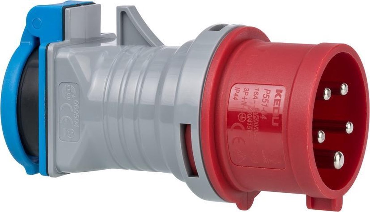 Brennenstuhl CEE-adapter | CEE 400V/16A naar 230V/16A | stopcontact met aardcontact
