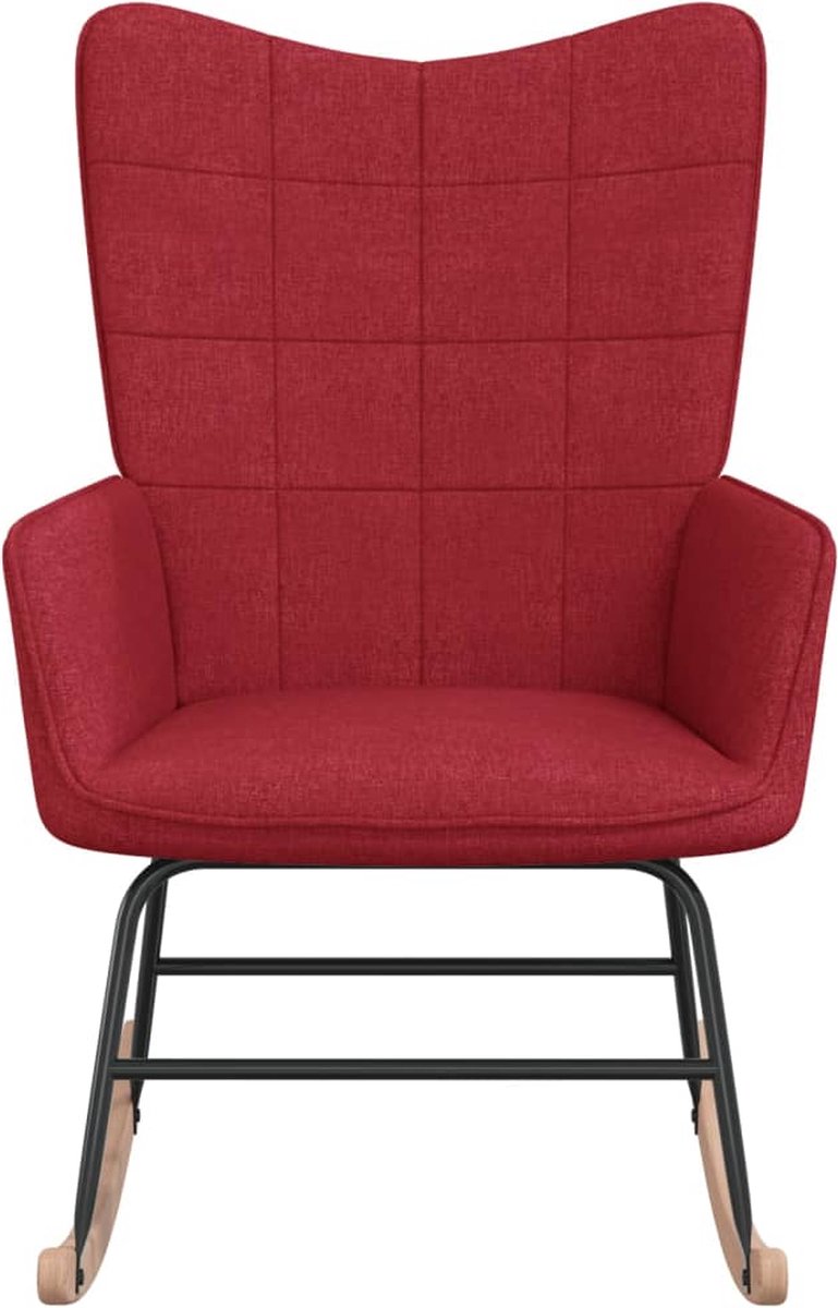 Vidaxl Schommelstoel Stof Wijn - Rood