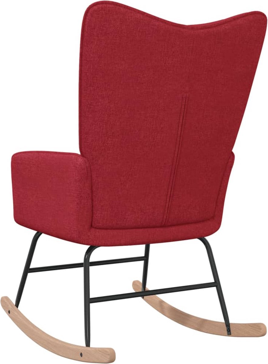 Vidaxl Schommelstoel Stof Wijn - Rood