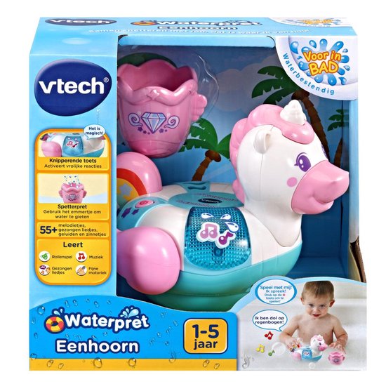 Vtech Waterpret Eenhoorn Junior 42,3 Cm/roze/blauw - Wit