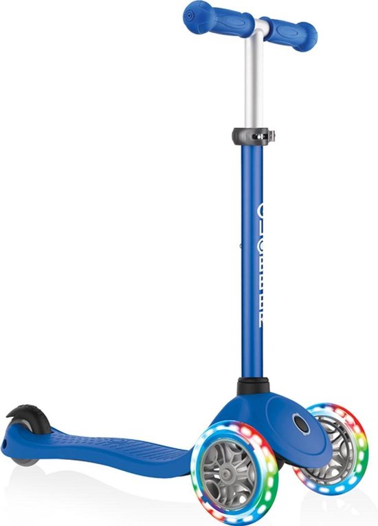 Globber Primo Lights Kinderstep Junior Voetrem - Azul