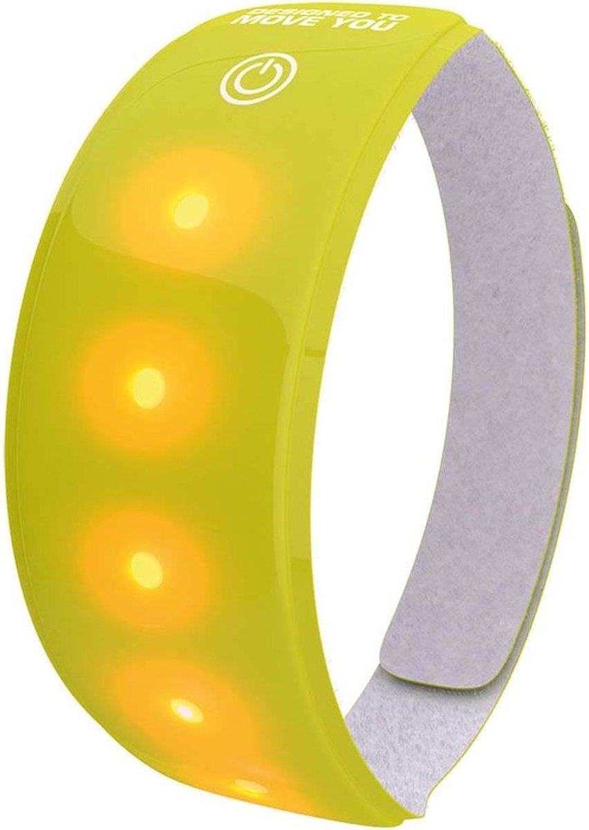 Wowow Reflectiearmband Lightband 38 Cm Polyester - Geel