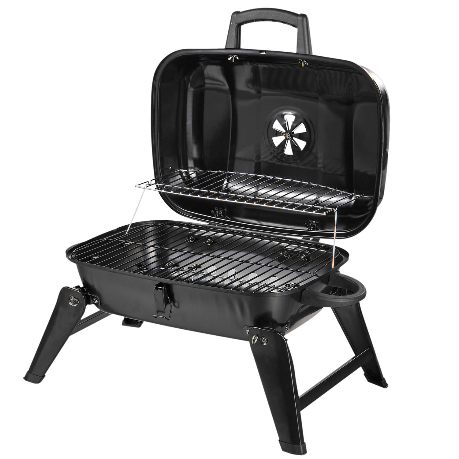 Houtskool Barbecue - Camping Bbq - Tafel Bbq - Barbeque - Zwart