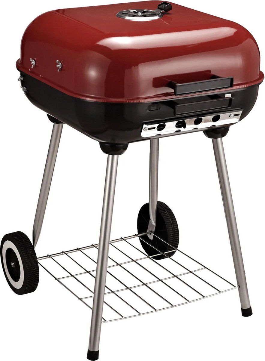 Houtskool Barbecue - Bbq - Grill - Barbeque - 47,5 Cm - Rood