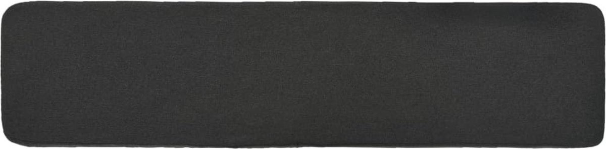 Vidaxl Voetenbank 120x28x26 Cm Stof Donker - Grijs