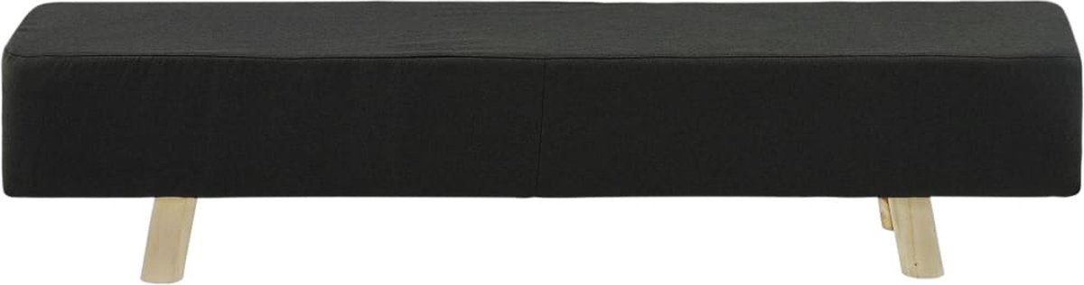 Vidaxl Voetenbank 120x28x26 Cm Stof Donker - Grijs