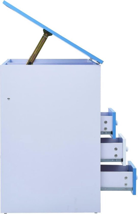 Vidaxl Kindertekentafel/-bureau Kantelbaar En - Blauw