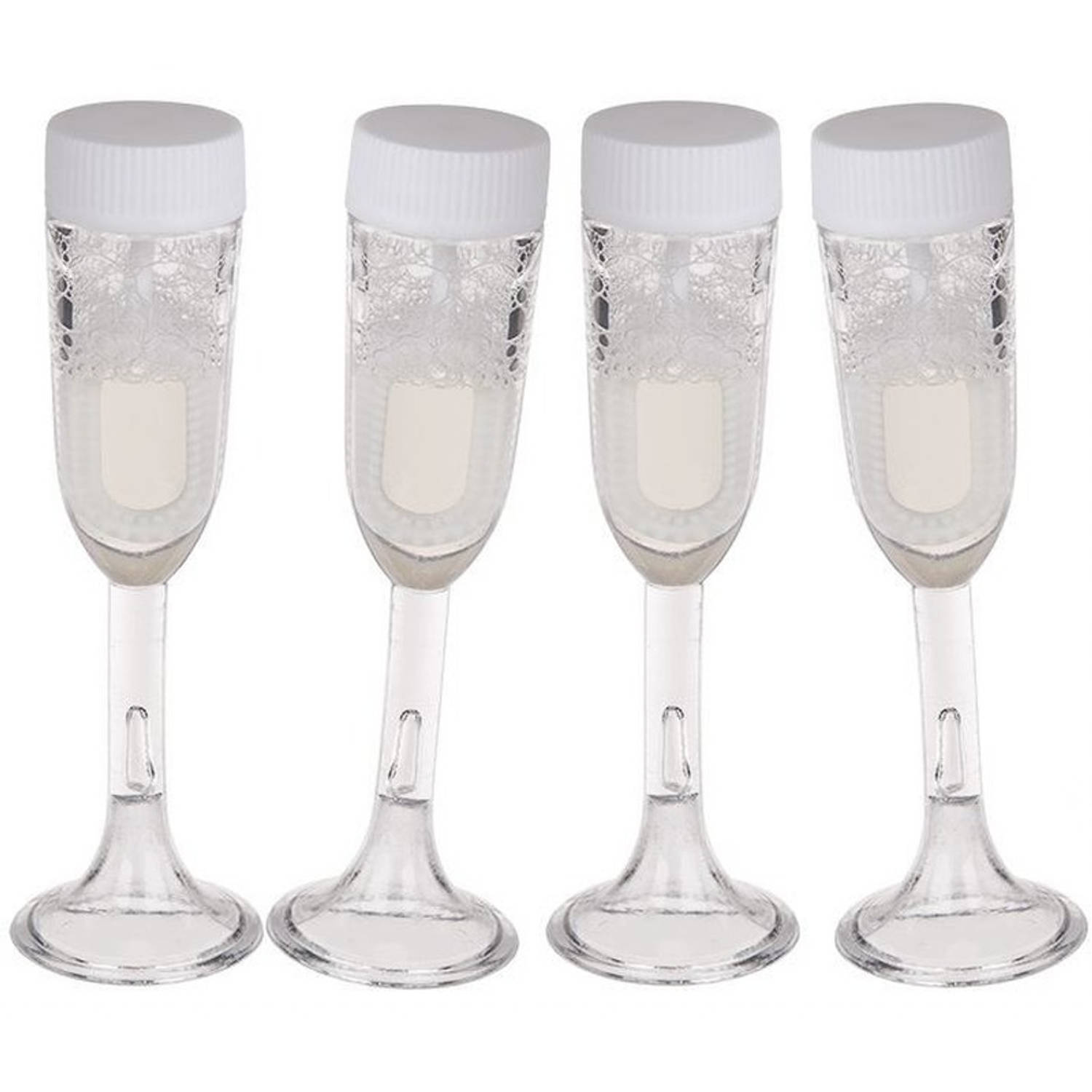 40x Stuks Bellenblaas Champagne Bruiloft Glas - Bellenblaas