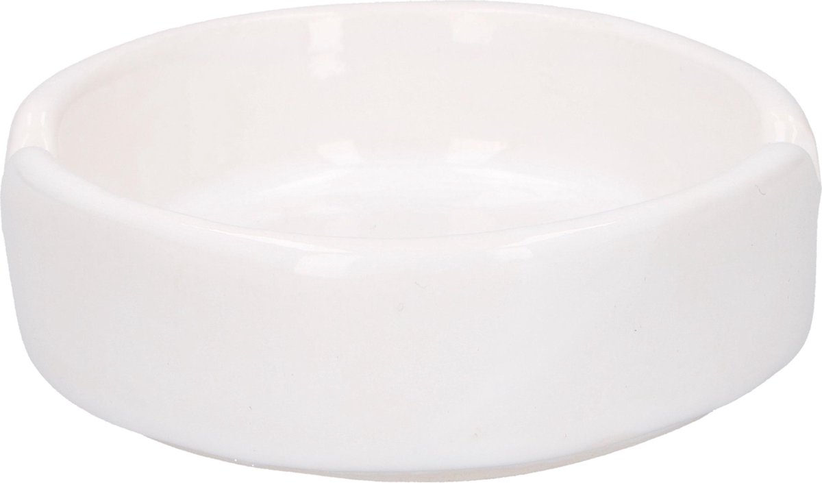 Bookwill 3x Witte Ronde Asbakken 8 Cm Keramiek - Asbakken