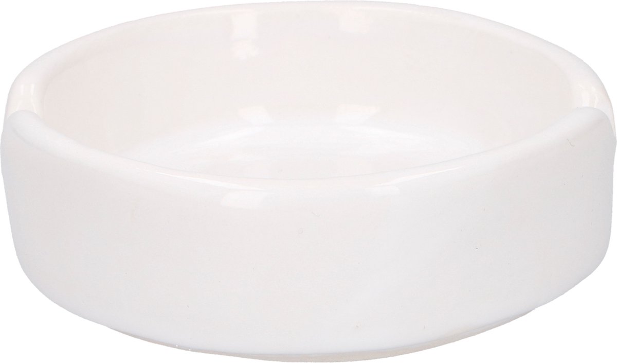 Bookwill 3x Witte Ronde Asbakken 8 Cm Keramiek - Asbakken