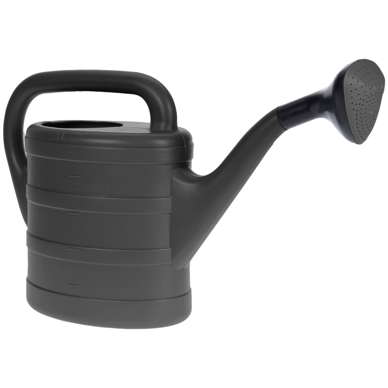 Pro Garden Kunststof Planten Gieter Antraciet 5 Liter - Gieters - Grijs