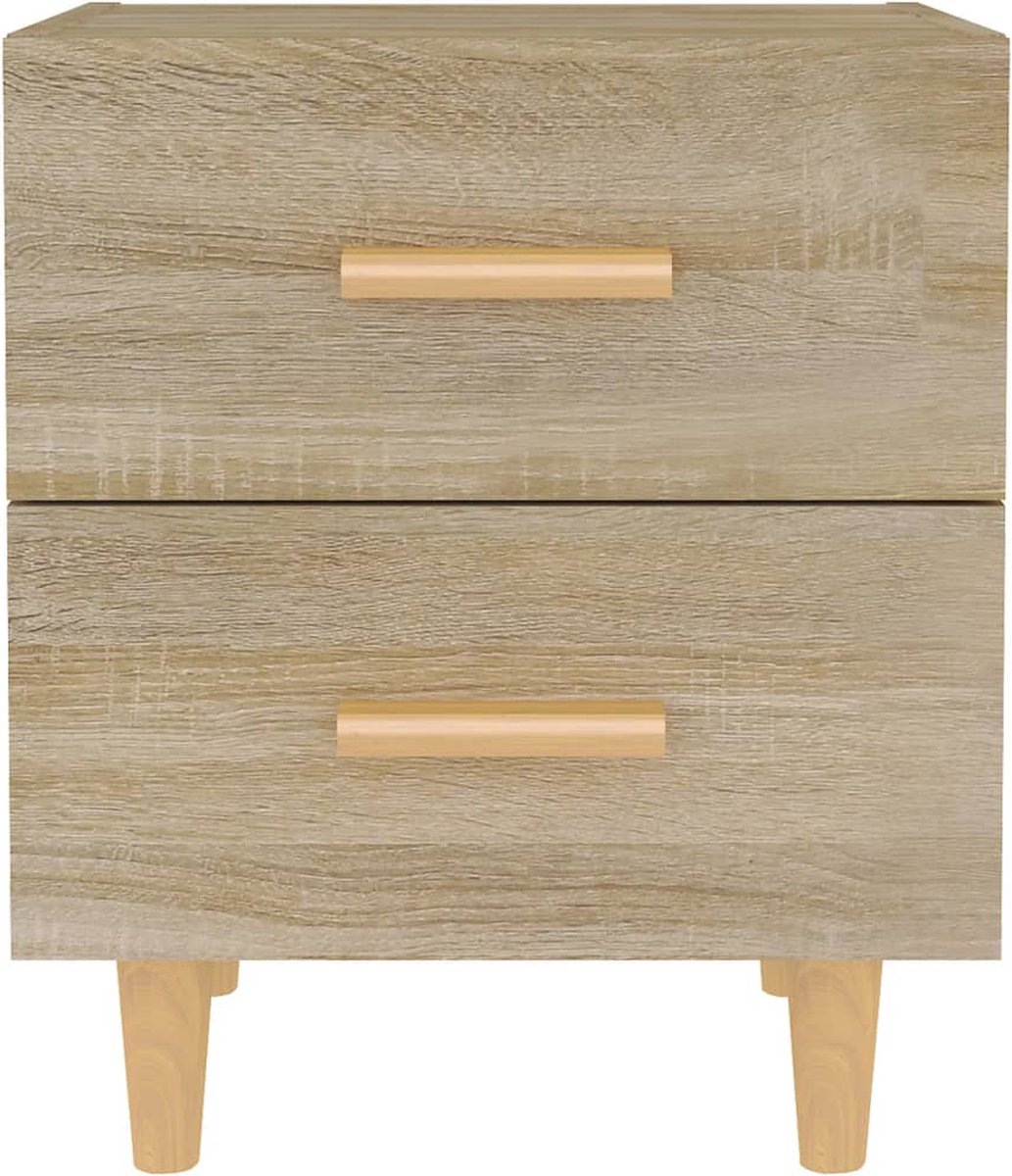 Vidaxl Nachtkastjes 2 St 40x35x47,5 Cm Sonoma Eikenkleurig - Bruin