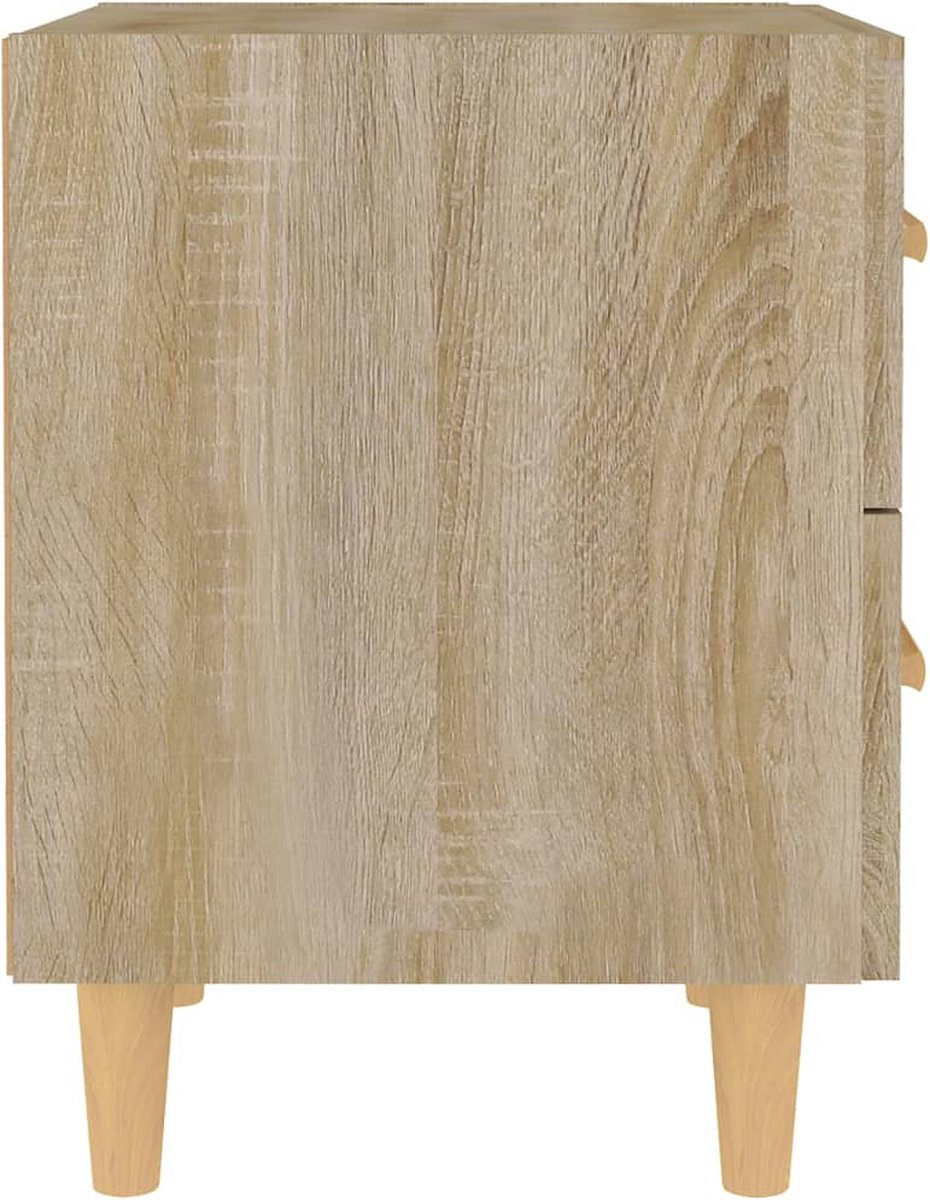 Vidaxl Nachtkastjes 2 St 40x35x47,5 Cm Sonoma Eikenkleurig - Bruin