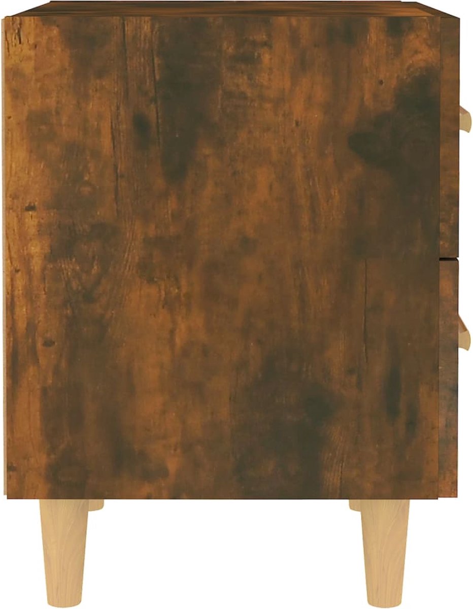 Vidaxl Nachtkastjes 2 St 40x35x47,5 Cm Gerookt Eikenkleurig - Bruin
