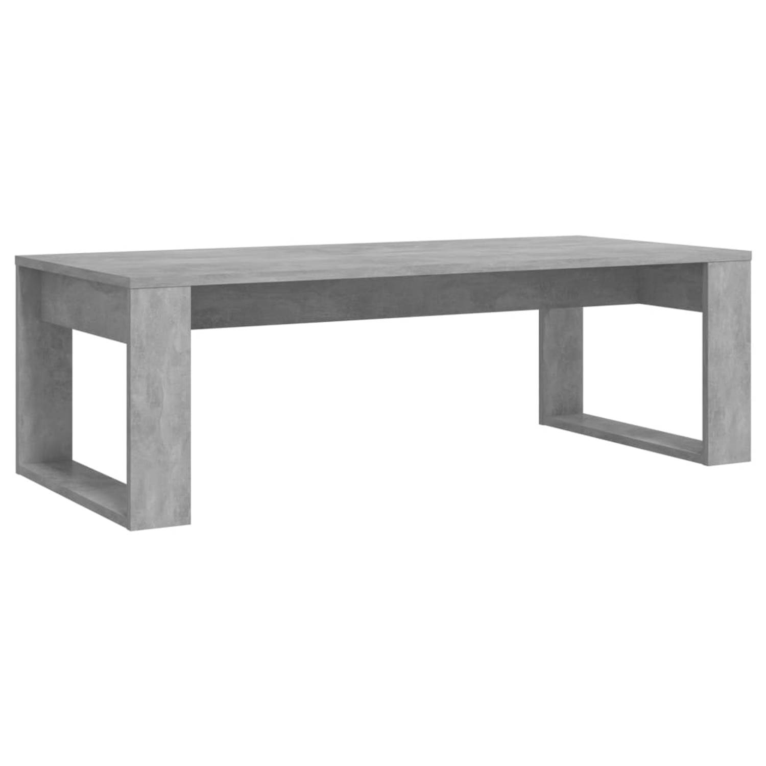 Vidaxl Salontafel 110x50x35 Cm Spaanplaat Beton - Grijs