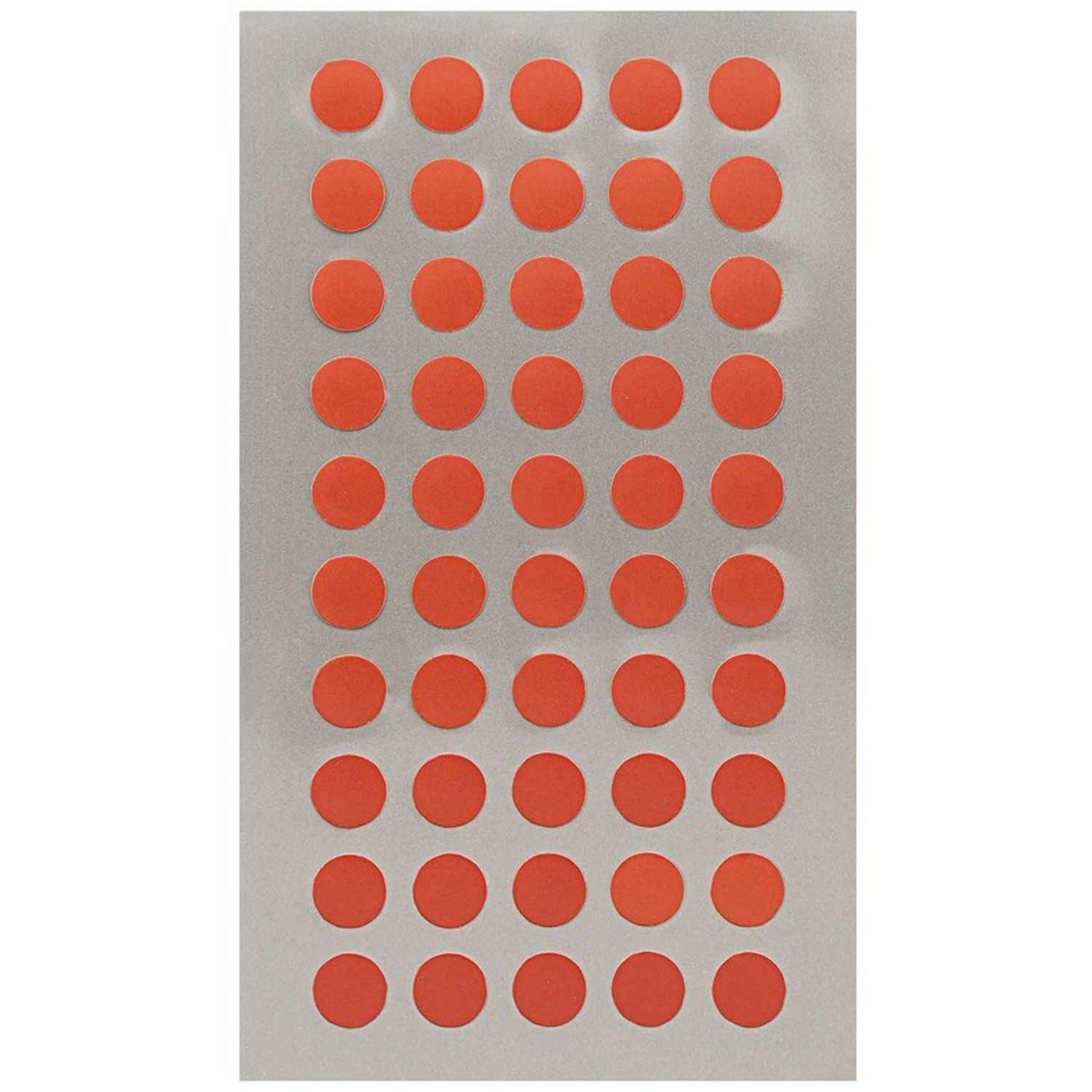 600x Stippen Stickers 8 Mm - Stickers - Rood