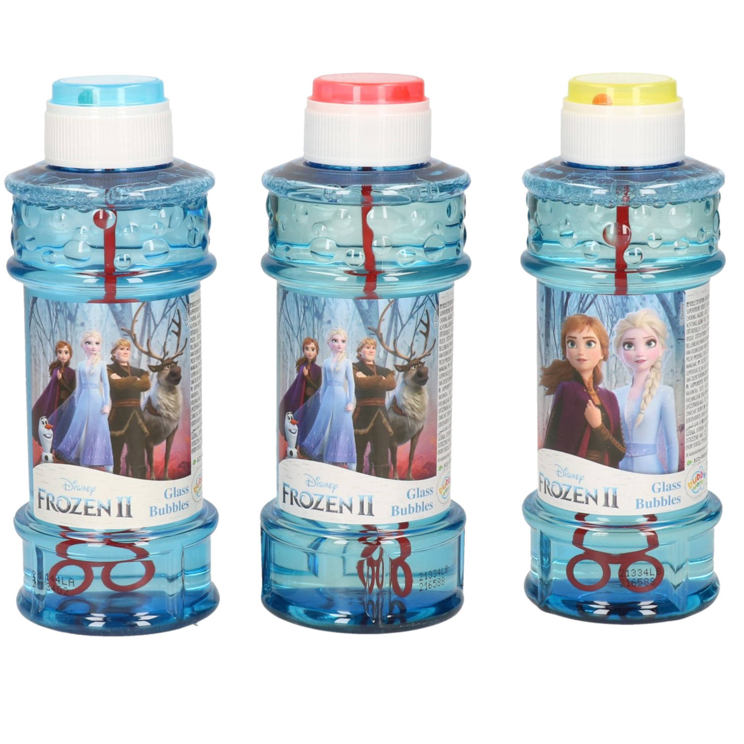 Disney 4x Frozen 2 Bellenblaas Flesjes Met Bal Spelletje In Dop 300 Ml Voor Kinderen - Bellenblaas