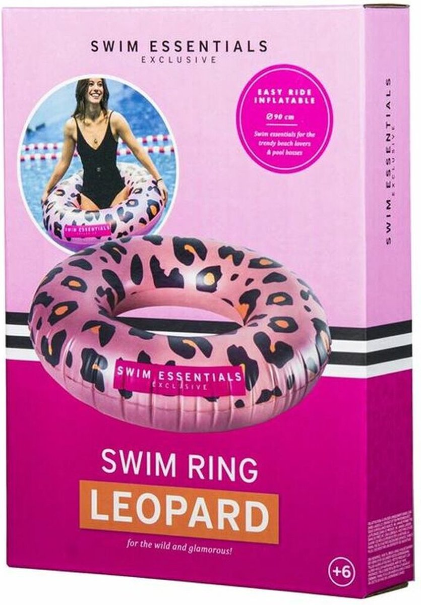 Swim Essentials Zwemband Rosé Gouden Panterprint 90 Cm