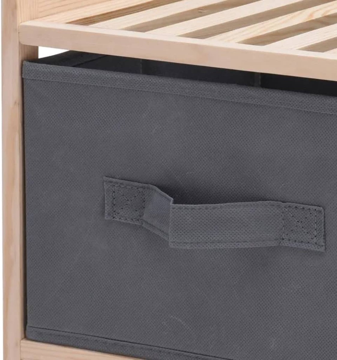 Ambiance Opbergkast Met 3 Opbergboxen Donkergrijs