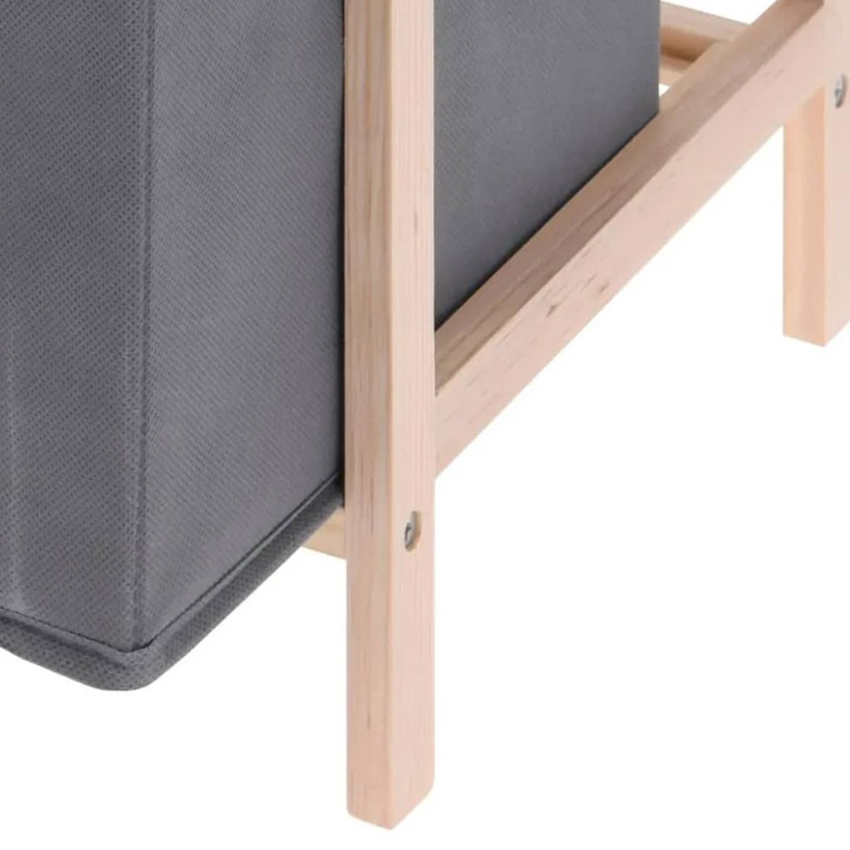 Ambiance Opbergkast Met 3 Opbergboxen Donkergrijs