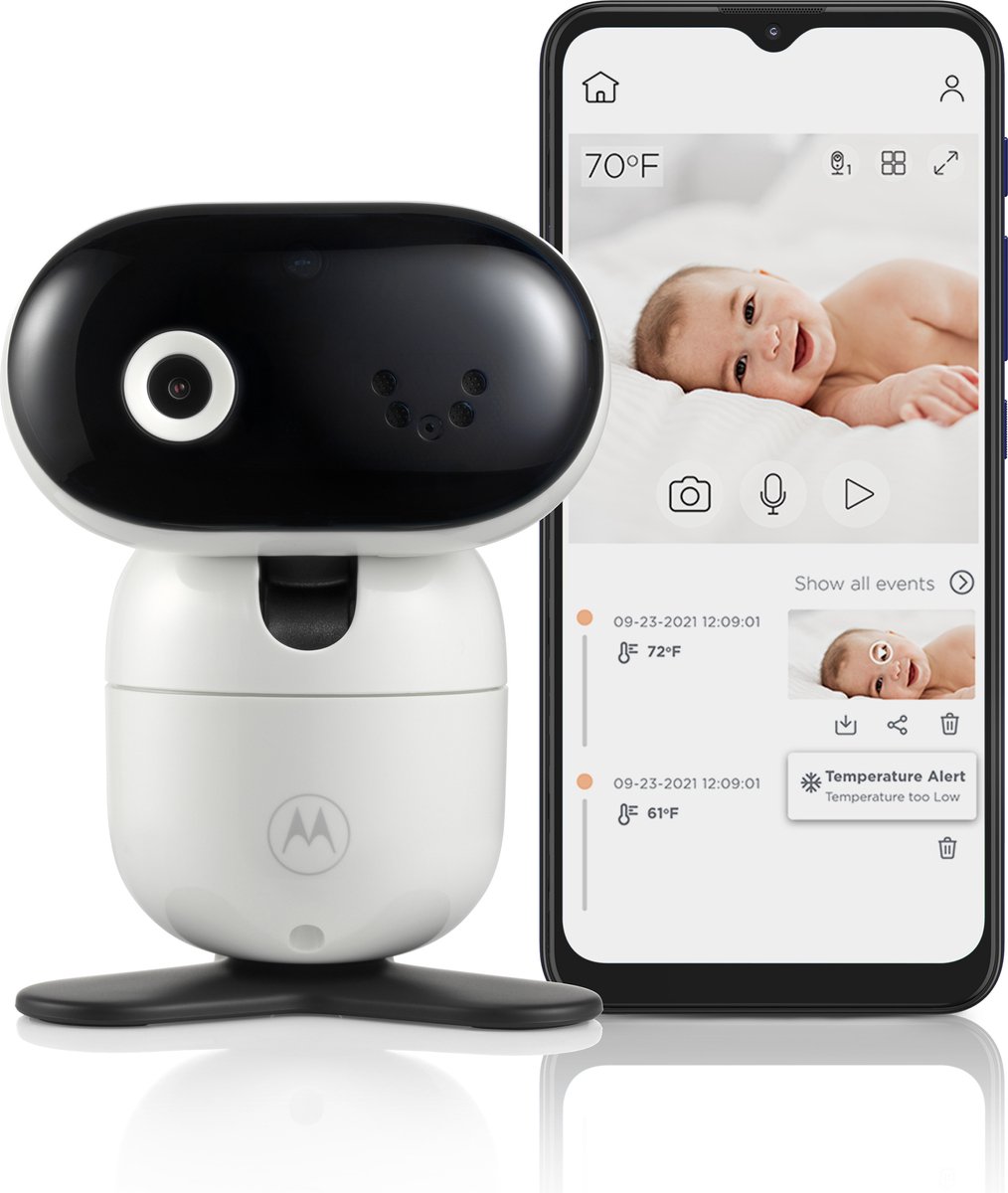 Motorola Nursery Pip1010 Con Babyfoon - Baby Camera - Nursery App - Nachtzicht En Kamertemperatuur