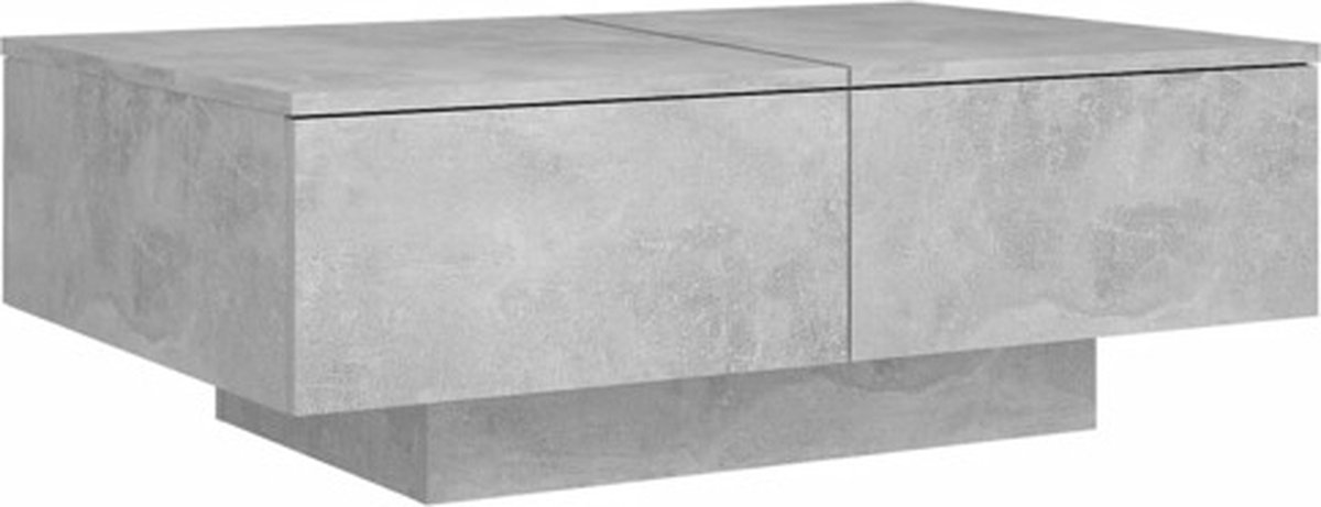 Vidaxl Salontafel 90x60x31 Cm Spaanplaat Beton - Grijs