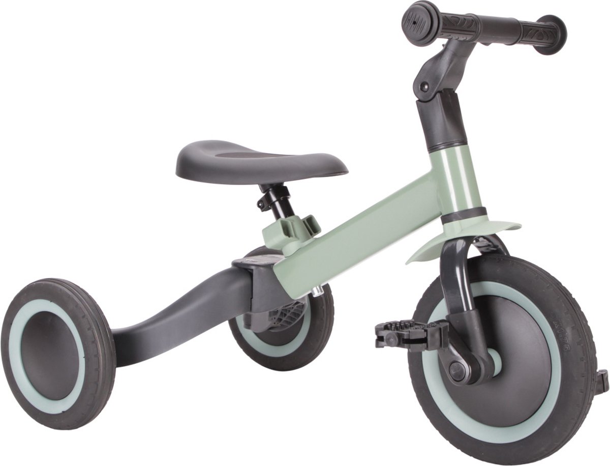 Topmark 4 In1 Driewieler - Loopfiets - Balance Bike - Kaya - Zwart - 3 In 1 Loopfiets