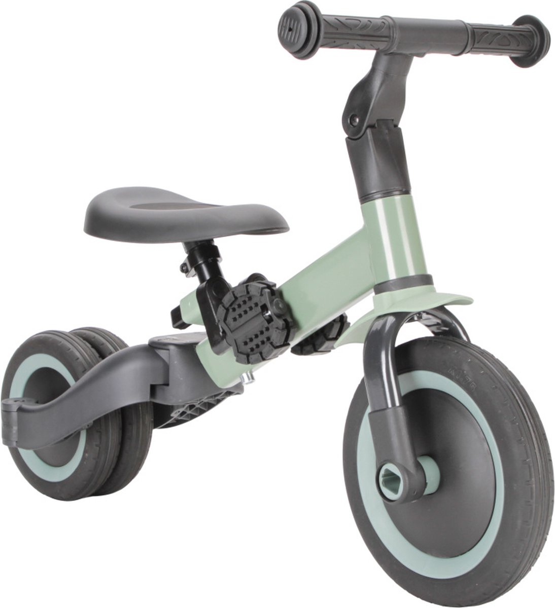 Topmark 4 In1 Driewieler - Loopfiets - Balance Bike - Kaya - Zwart - 3 In 1 Loopfiets